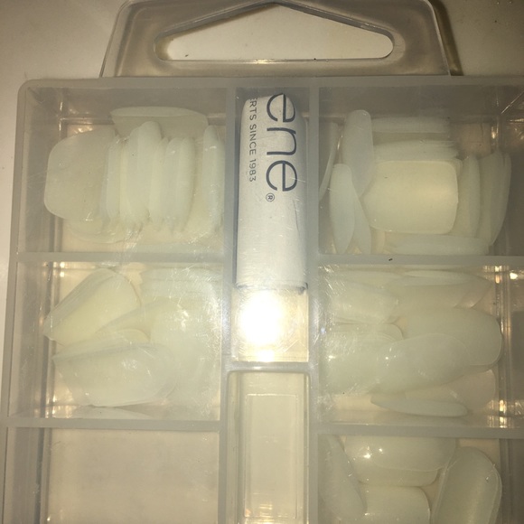 Plain clear nails 20 boxes all come there are nail glue in 14 of them. - Picture 3 of 8